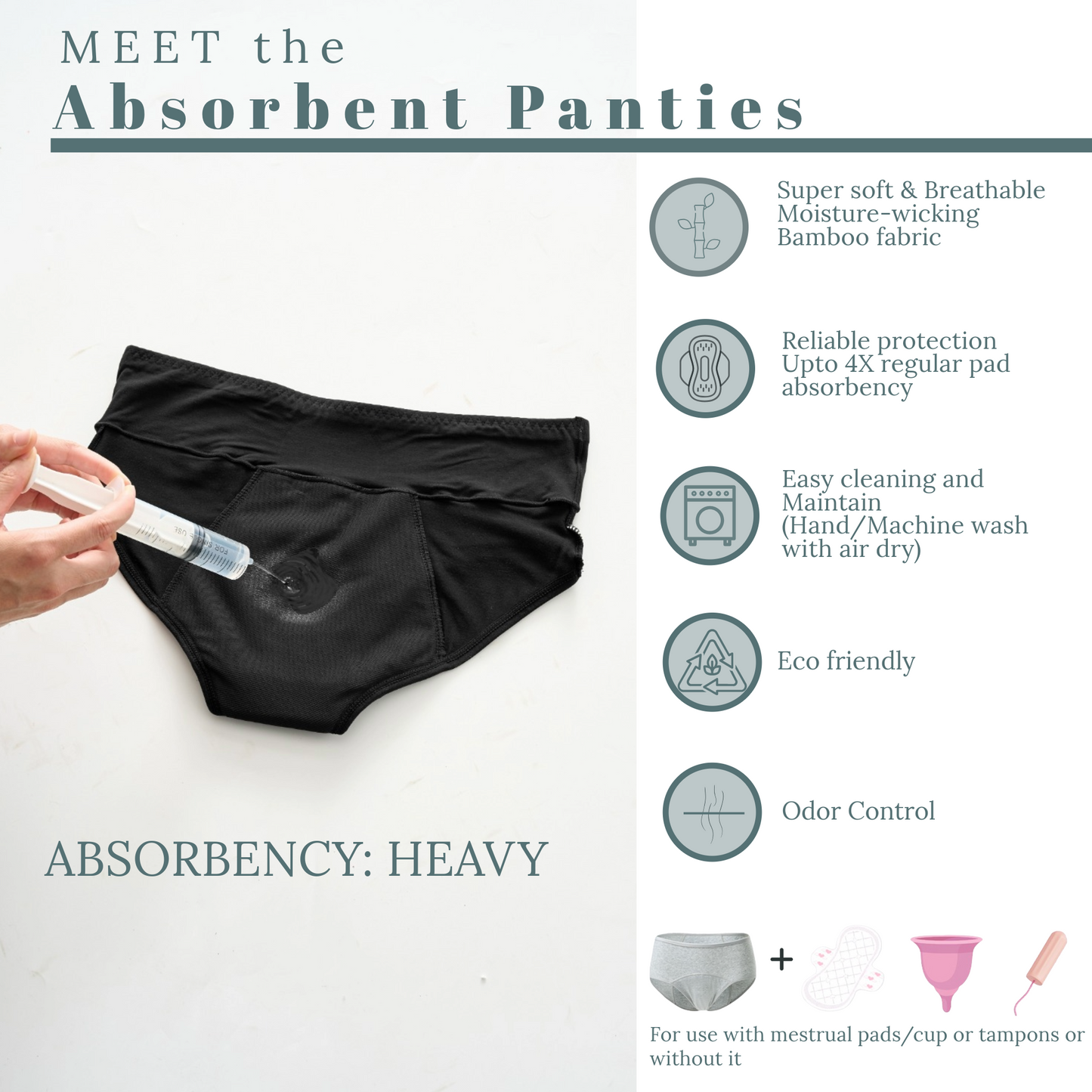 Period panties; Period underwear; best reusable period products; Women hygiene product; girls hygiene products; best period underwear; best reusable period panty; best cotton period underwear; PFAS-free period underwear Period panties; Period underwear for heavy flow; Comfortable period underwear; High-waisted period panties; Hipster period panties; CalmCoral period underwear; CalmCoral period Panties for women and girls; Best brand Period panties Bamboo; Cotton period panty; Wide waistband period panty