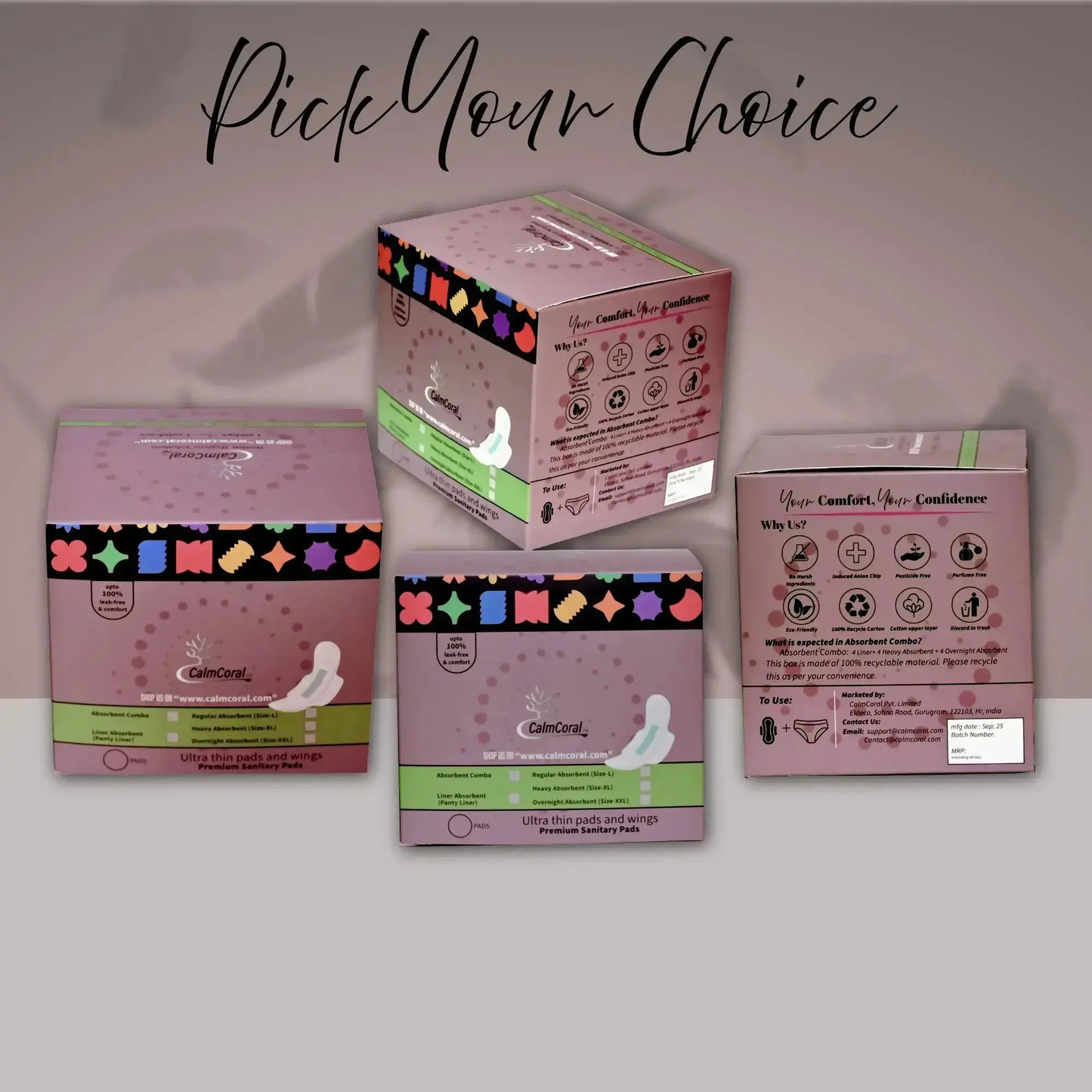 Overnight Sanitary pads - XXL - CalmCoral