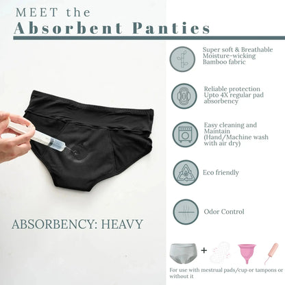 Period panties; Period underwear; best reusable period products; Women hygiene product; girls hygiene products; best period underwear; best reusable period panty; best cotton period underwear; PFAS-free period underwear Period panties; Period underwear for heavy flow; Comfortable period underwear; High-waisted period panties; Hipster period panties; CalmCoral period underwear; CalmCoral period Panties for women and girls; Best brand Period panties Bamboo; Cotton period panty; Wide waistband period panty