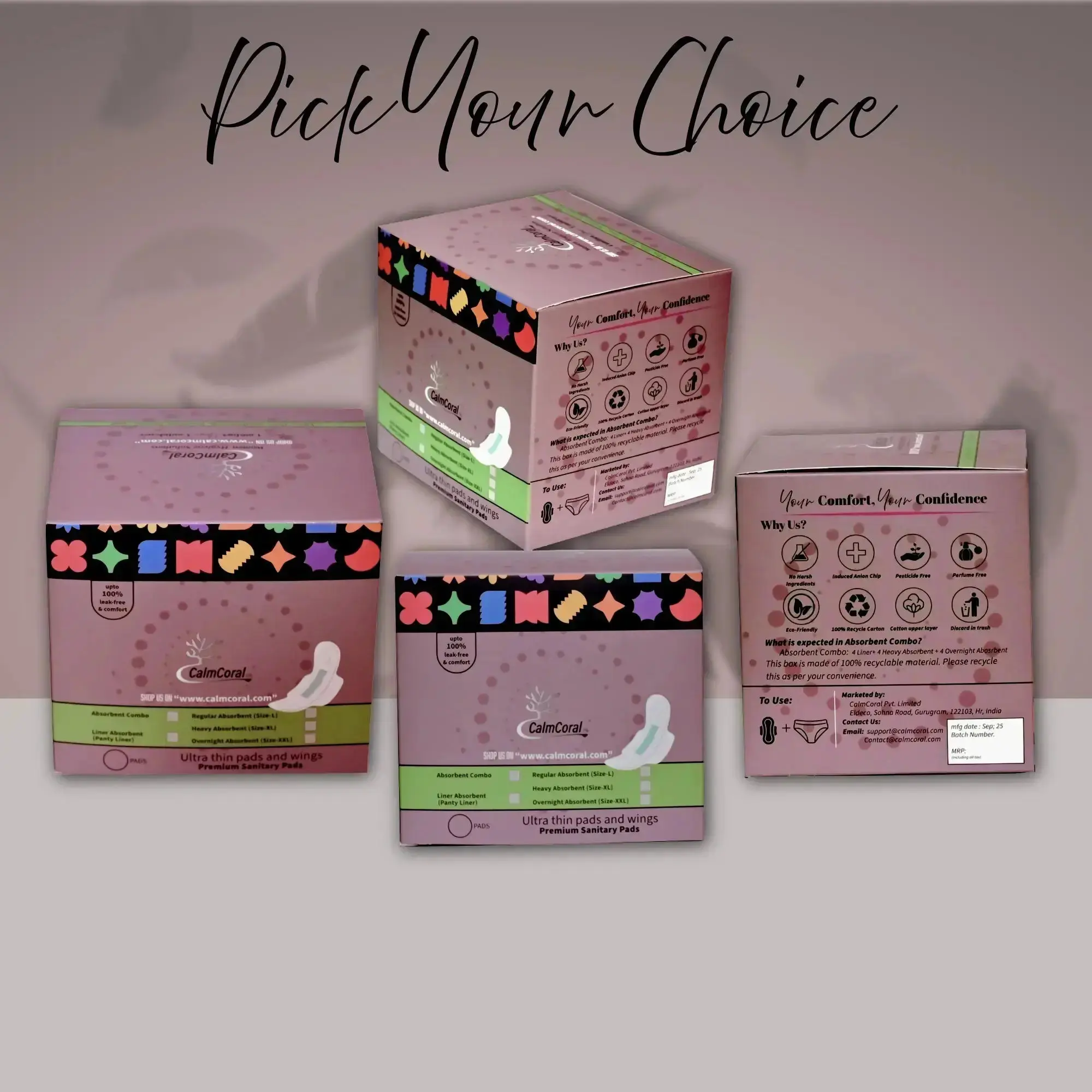 Overnight Sanitary pads - XXL - CalmCoral